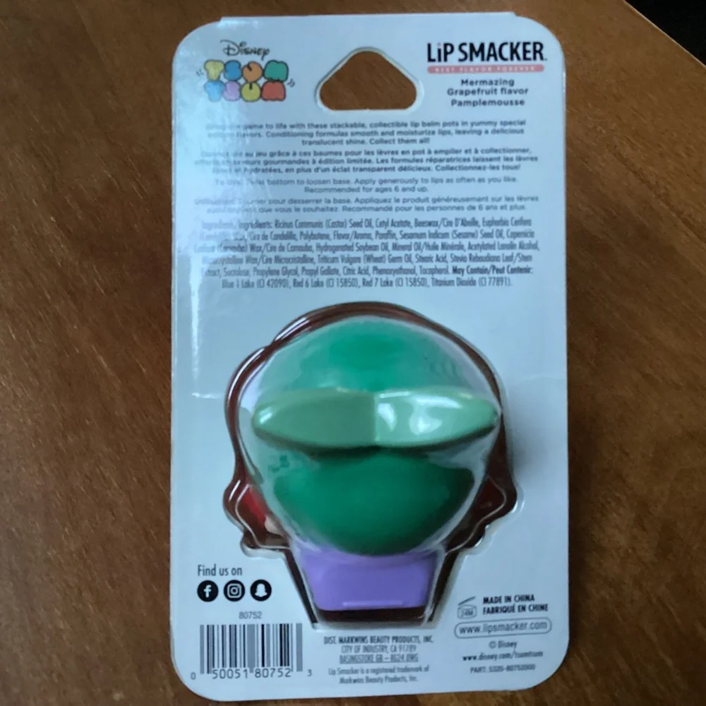 Disney Tsum Tsum Lip Smacker Best Flavor Forever Ariel Lip Balm